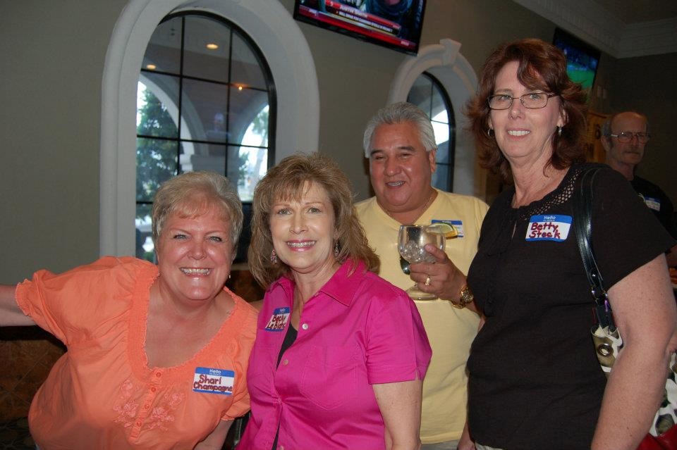 Shari Champagne, Becky Leblanc, Robert Adams, husband of Shari Champagne, Betty Steck